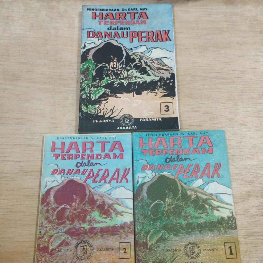 Buku Bekas Original Paket Set Pengembaraan Dr Karl May Harta Terpendam Dalam Danau Perak