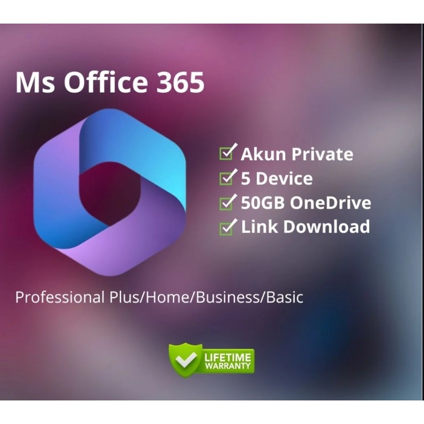 MS OFFICE 365 Pro Plus | Home | Basic | Bergaransi
