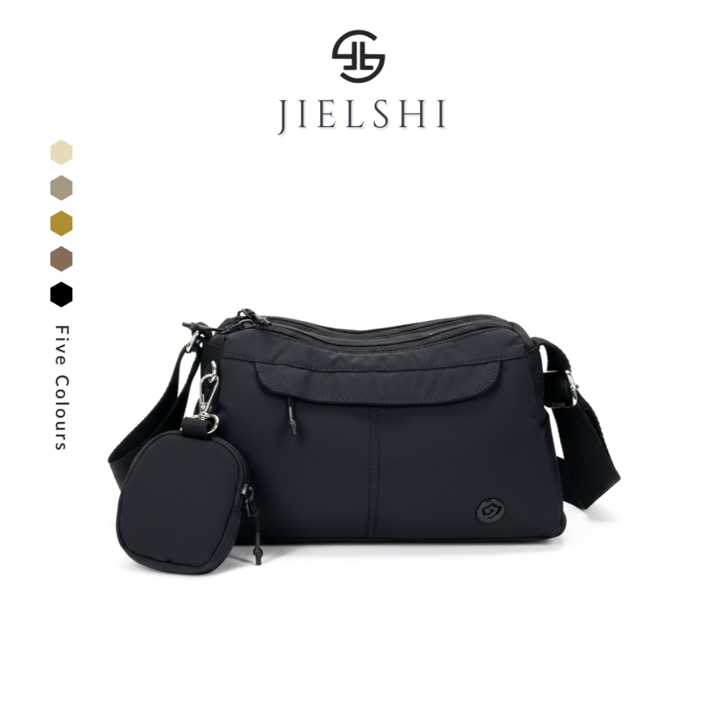 JIELSHI BELINA V9061-J# - Tas Selempang Wanita Terbaru Bahan Parasut Premium Anti Air Bisa COD