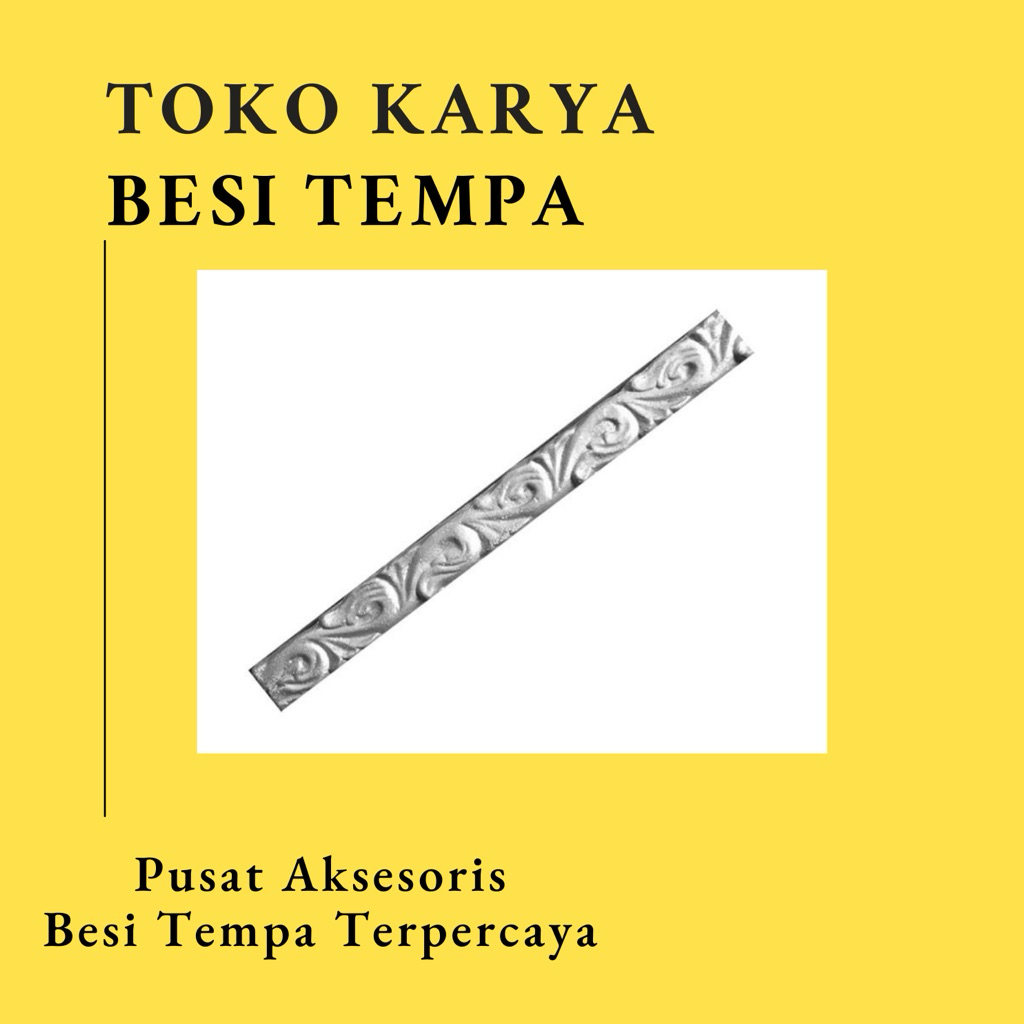 Ornamen Pagar Besi OR-1015 / Aksesoris Pagar Besi dan Tralis / Aksesoris Besi Tempa / Aksesoris Paga