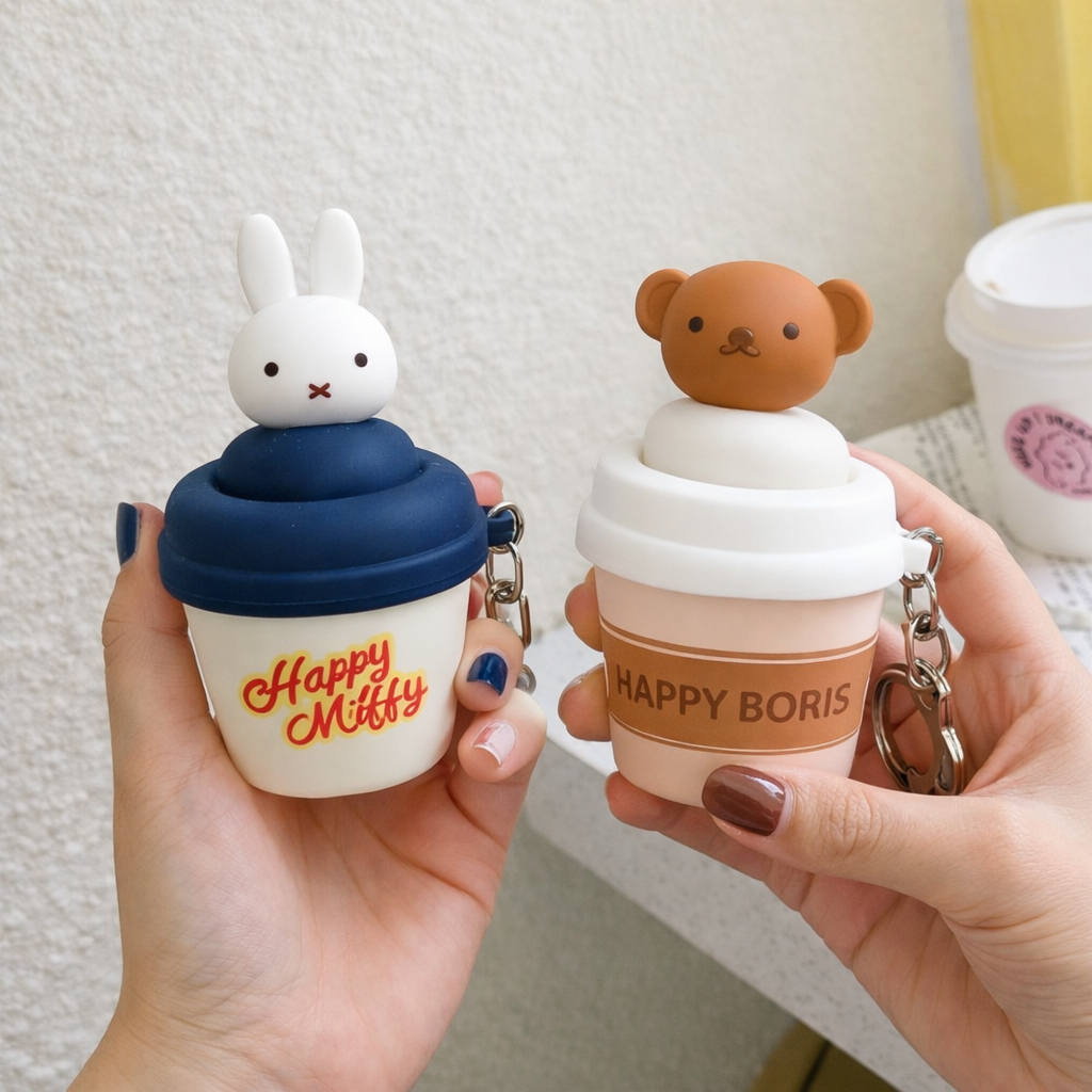 Pink Ocean Gantungan Kunci Keychain Gantungan Tas Bagcharm Miffy  Pop Up Capuccino