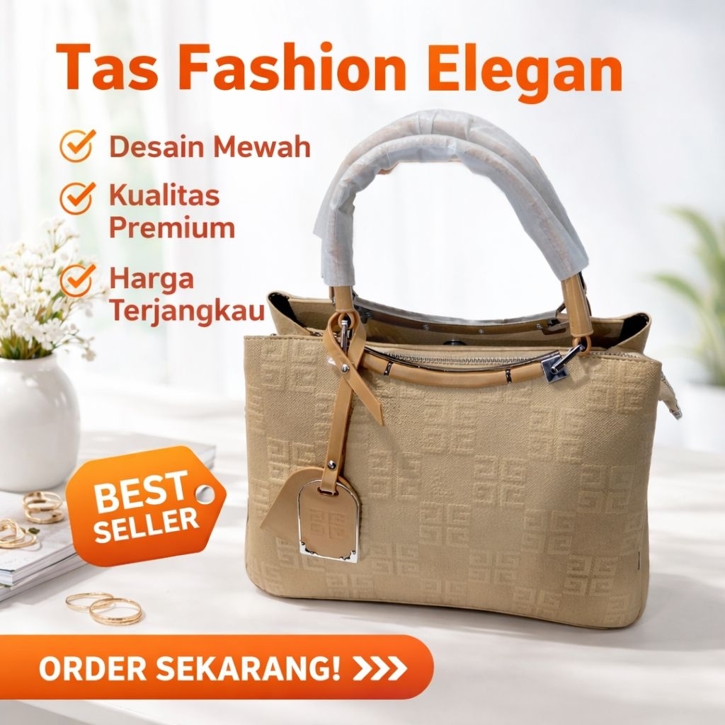 Tas Wanita Import China Merk TAOLEYU Crem Krem