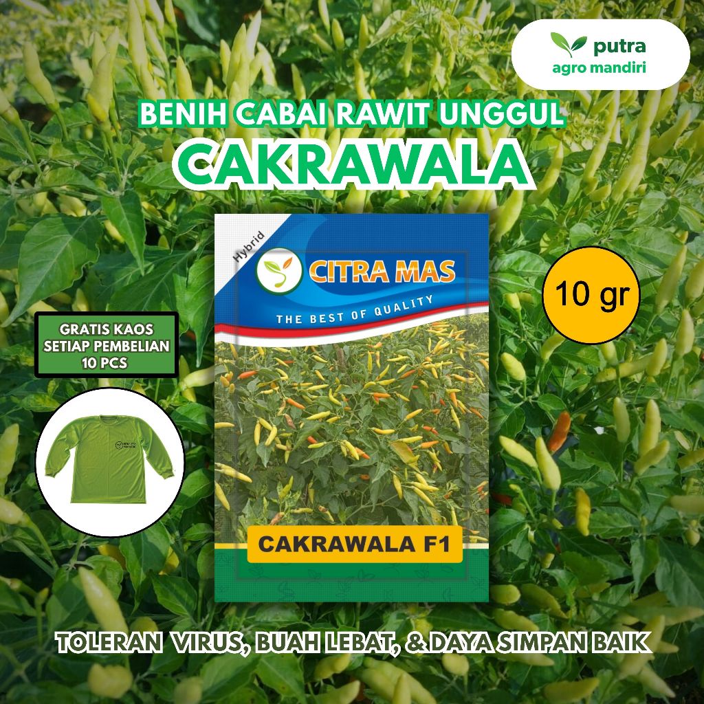 Benih Cabai Cabe Rawit Hibrida CAKRAWALA F1 Citra Mas isi ±10 gram