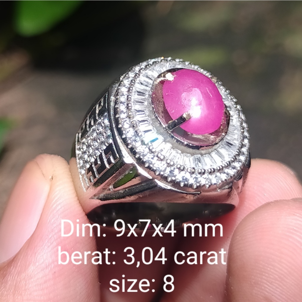 BATU MERAH RUBY STAR NATURAL BAGUS koleksi lainnya cincin Wulung giok opal new akik bacan doko kinya
