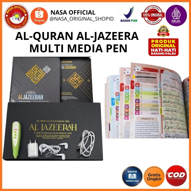 Al Quran Digital Pen Al Jazeerah Original – Al Quran Interaktif Belajar & Hafal Quran