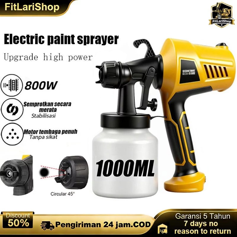 Pistol Cat Semprot Listrik 800W 1000ML High Power Pistol Cat Semprot Listrik / Semprot Listrik / Ala