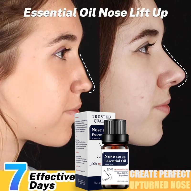 Minyak pijat esensial pemancung hidung permanen dan meninggikan tulang hidung serum pemancung hidung