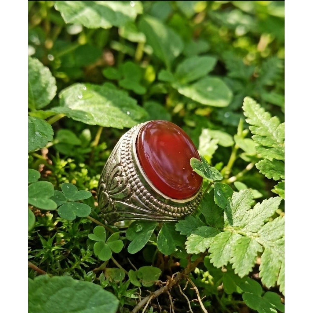 batu akik yaman ahmar asli