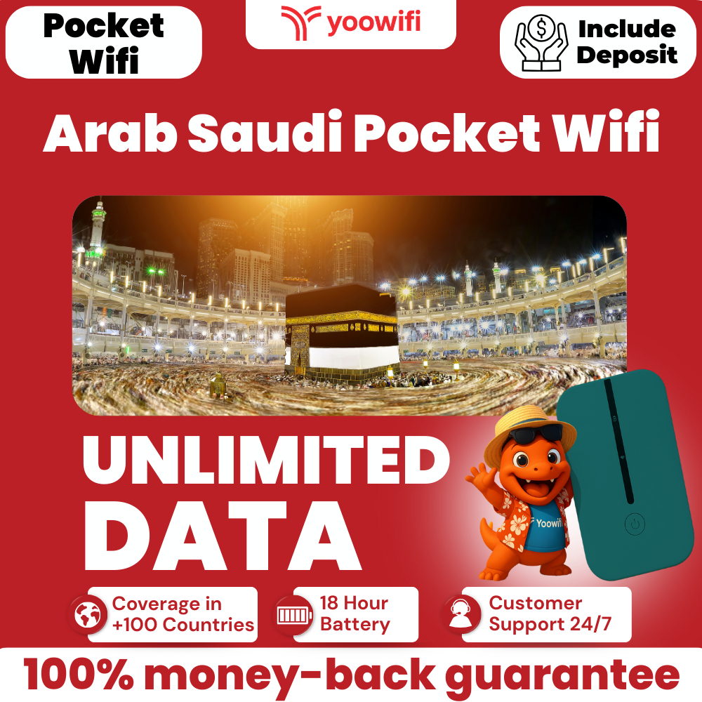 Yoowifi Pocket Wifi Saudi Arabia Unlimited Highspeed Wifi Portable Internet Roaming