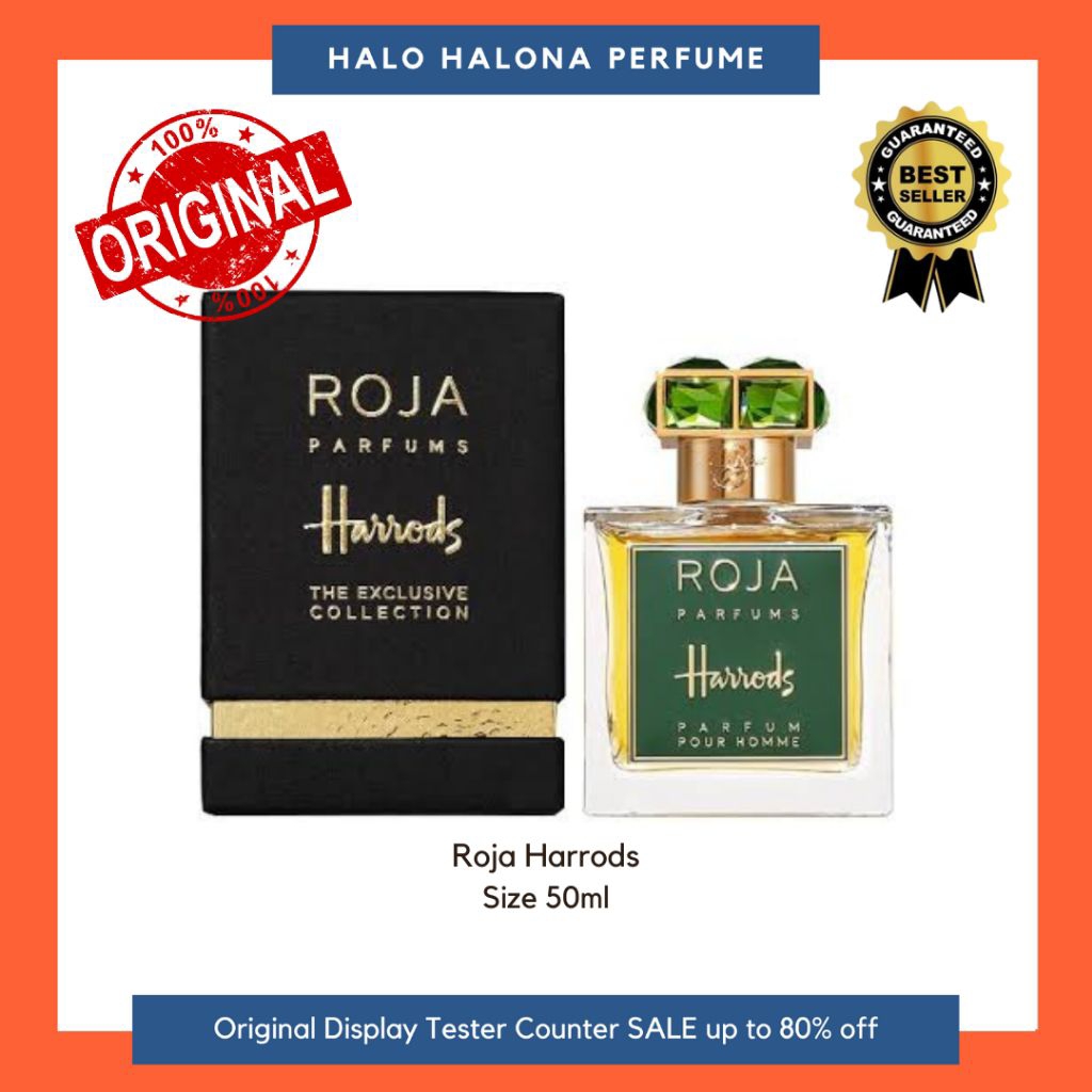 RJ Harrods EDP Box Segel Parfum Original Authentic Tester Display Counter