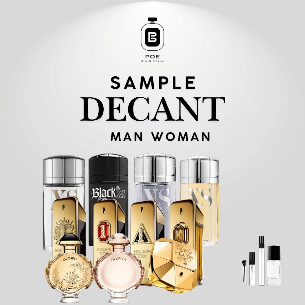 Sample Parfum Pria Wanita Paco R man woman Series Decant tester vial 2ml 5ml 10ml 20ml Parfume tahan