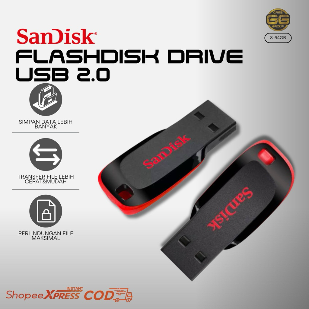 FLASHDISK SANDISK 8GB-128GB ORIGINAL
