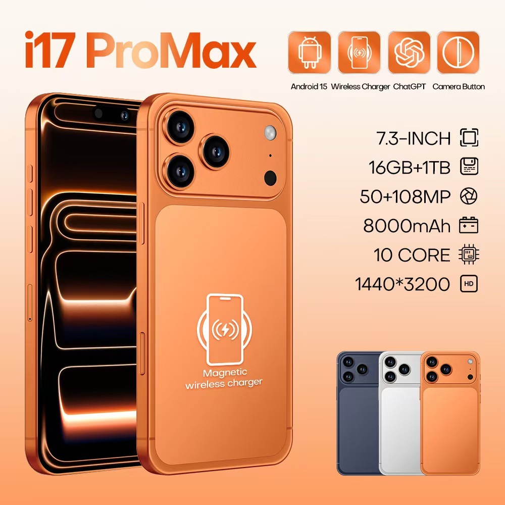 iphone 17pro max 1:1 HDC phone 8/512GB bisa wifi behasa indo