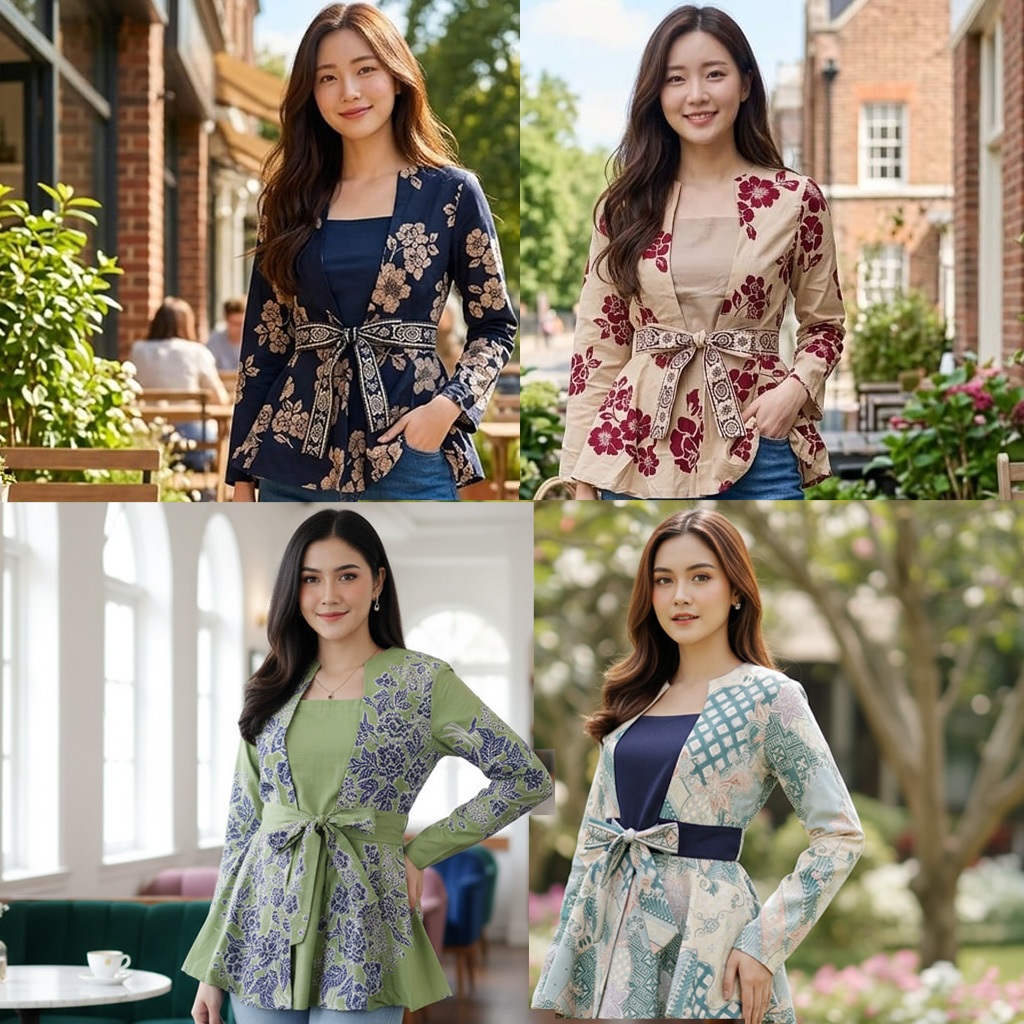 Atasan Blouse Batik Kantor Morgan 220