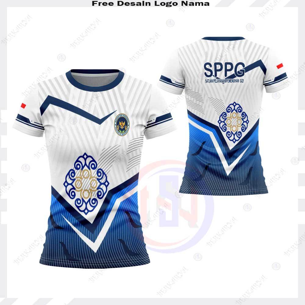 Baju Wanita Kaos Jersey SPPG JERSEY BADAN GIZI NASIONAL Kaos Baju SPPG Fullprinting Terbaru