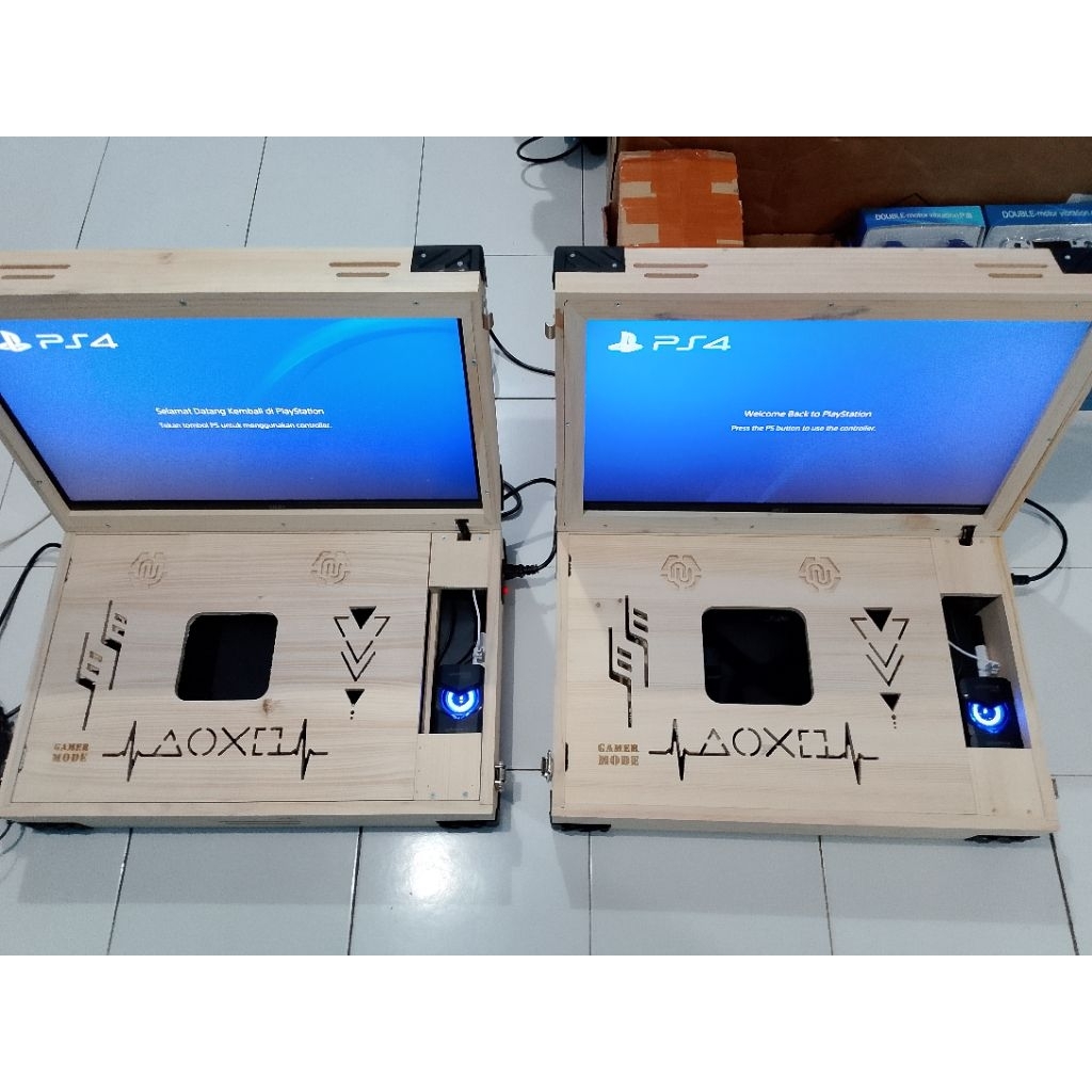 Playbox PS Box + PS4 Slim 1TB HDD + Monitor MSI 25 inc — Siap Main