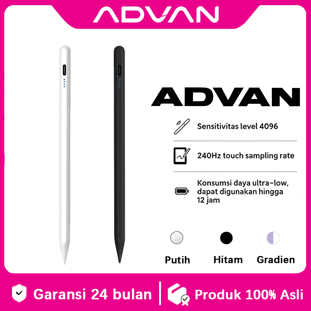 [BARU][100% Asli][Garansi 24 Bulan][COD]ADVAN Stylus Pen GD09 with Palm Rejection - Active Digital P