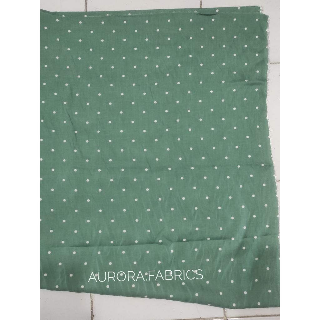 Kain Katun Rayon Viscose Premium Motif Polkadot Terbaru