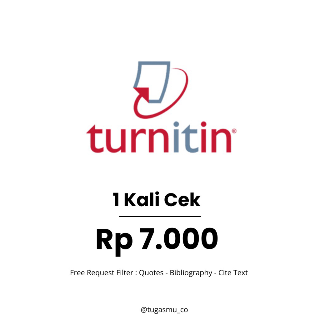 Turnitin No Repository (1 Kali Cek)