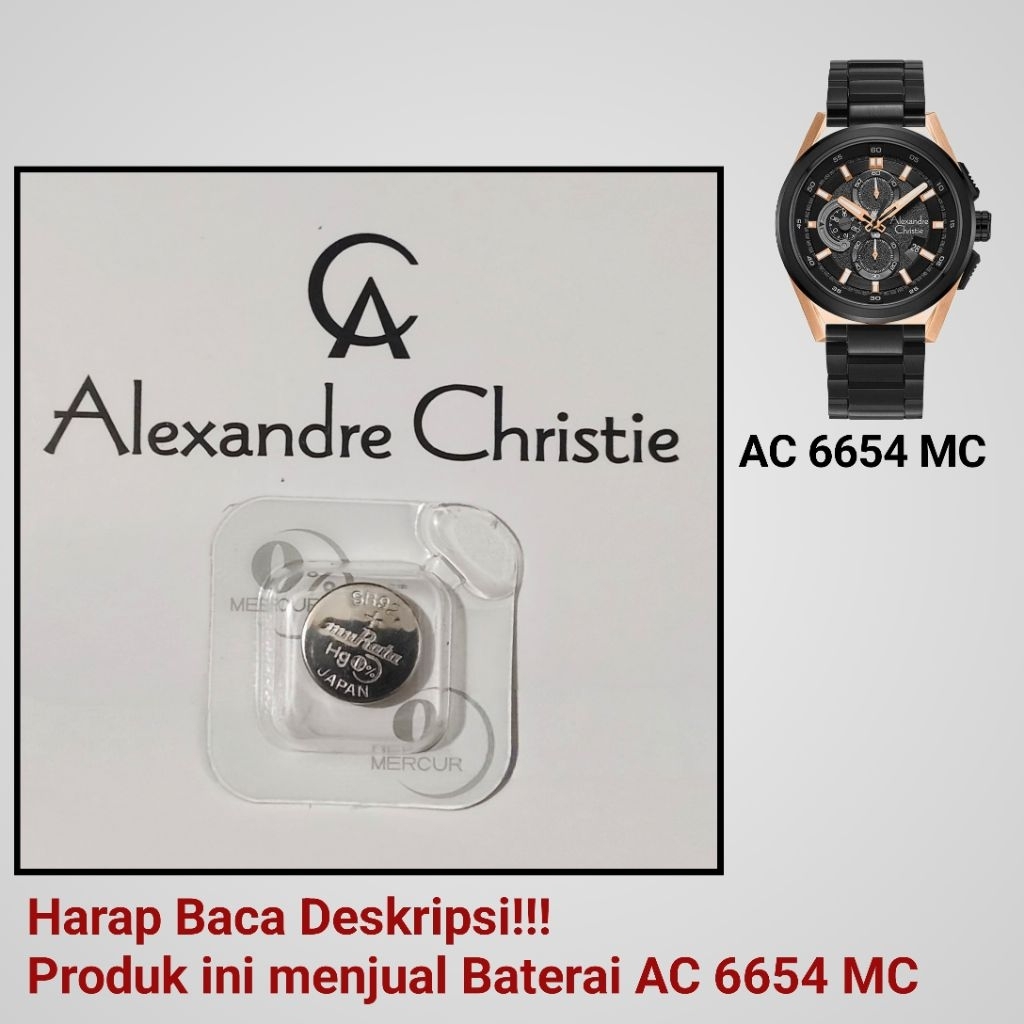 Baterai Jam Tangan Alexandre Christie AC 6654 MC