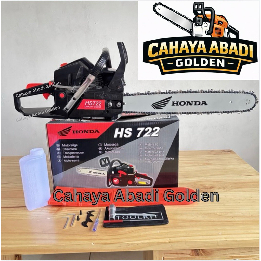 Mesin Chainsaw Senso Gergaji Mesin HONDA HS722 Bar 20 Inch 22 Inch 24 Inch FULLSET LENGKAP