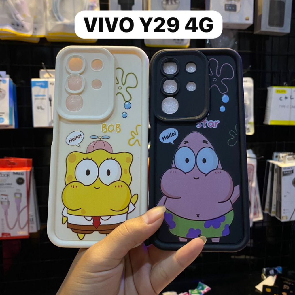 CASING SILIKON MOTIF SPONGEBOB PATRICK VIVO Y29 4G