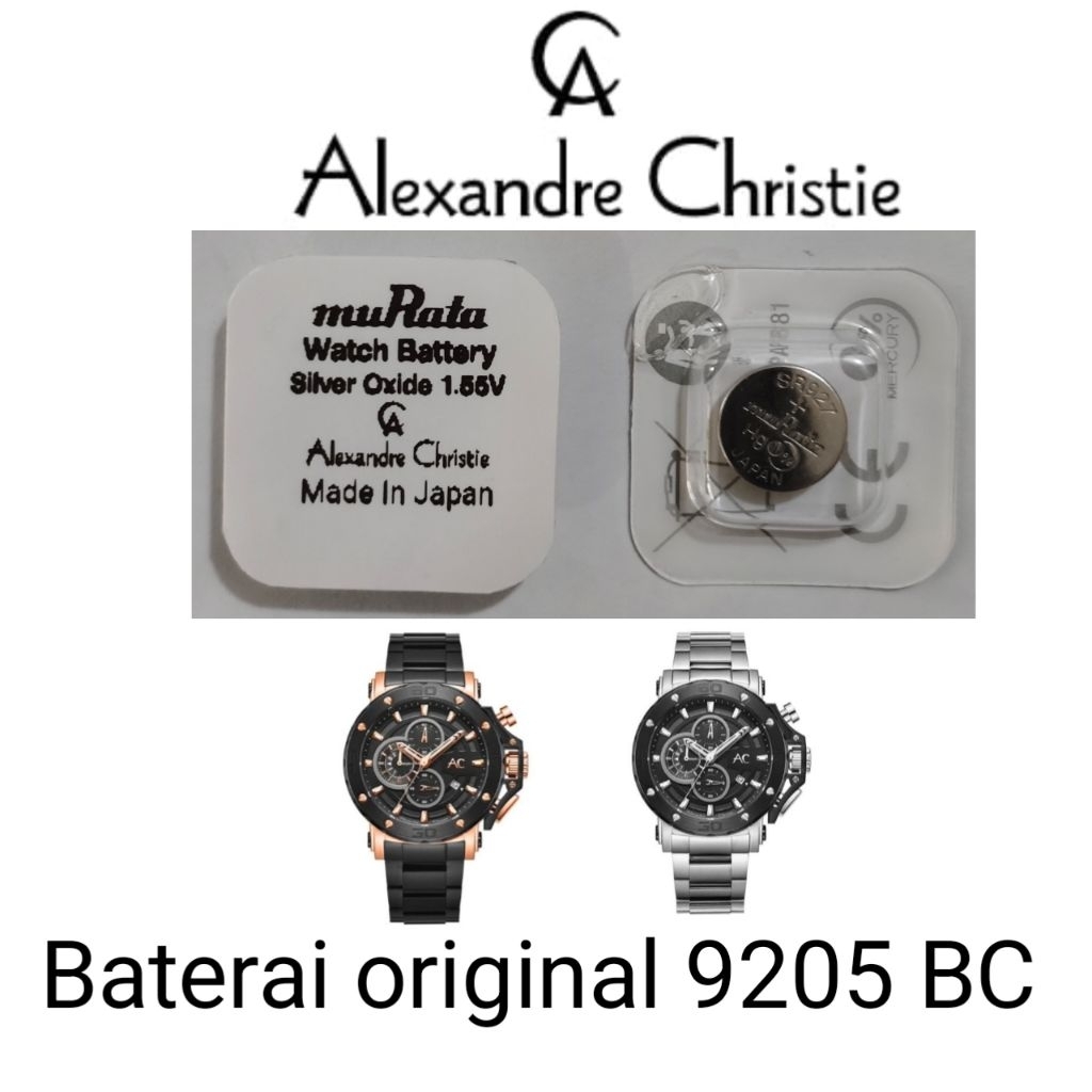 Baterai jam Alexandre Christie original 9205BC