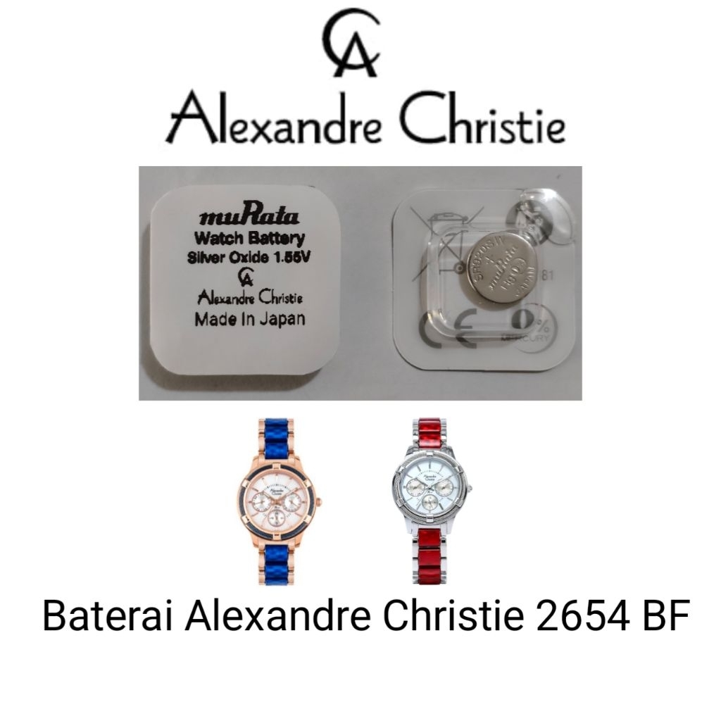 Baterai jam Alexandre Christie original 2654BF