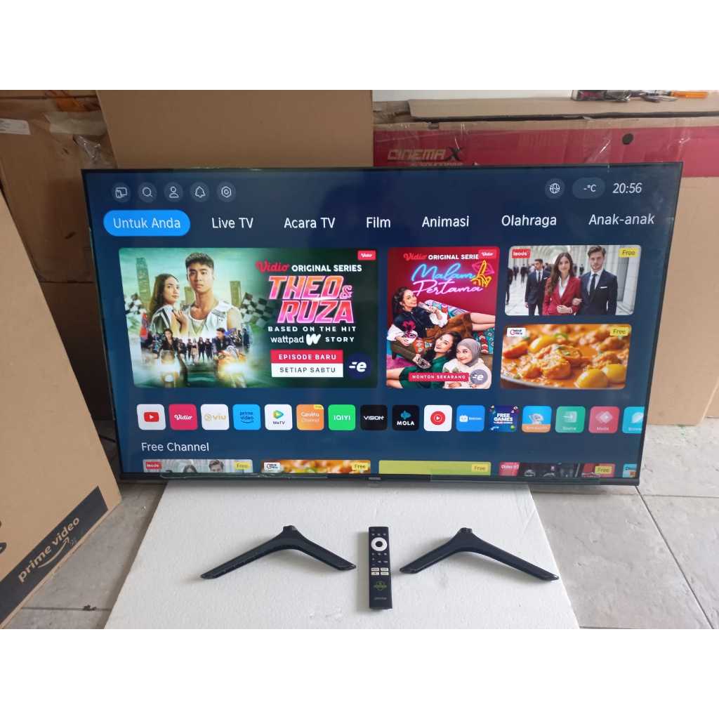 TV LED COOCAA 50IN 4K UHD SMART TV YOUTUBE DIITAL TV KONDISI BEKAS PEMAKAIAN 6651F