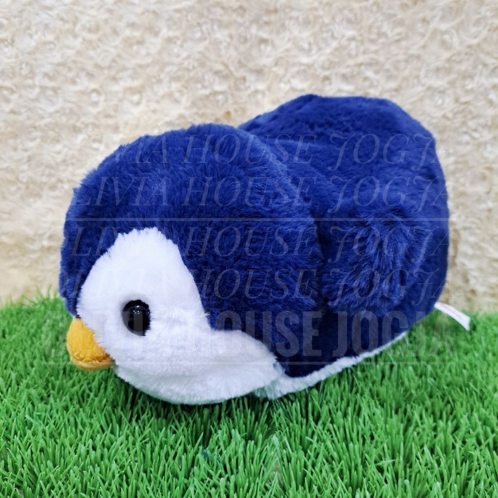 Boneka Lying Penguin Navy AUR Boneka Gembul Penguin Biru Boneka Tiduran Penguin