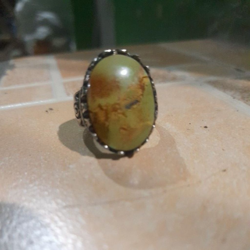 natural Batu pirus persia hijau pupus