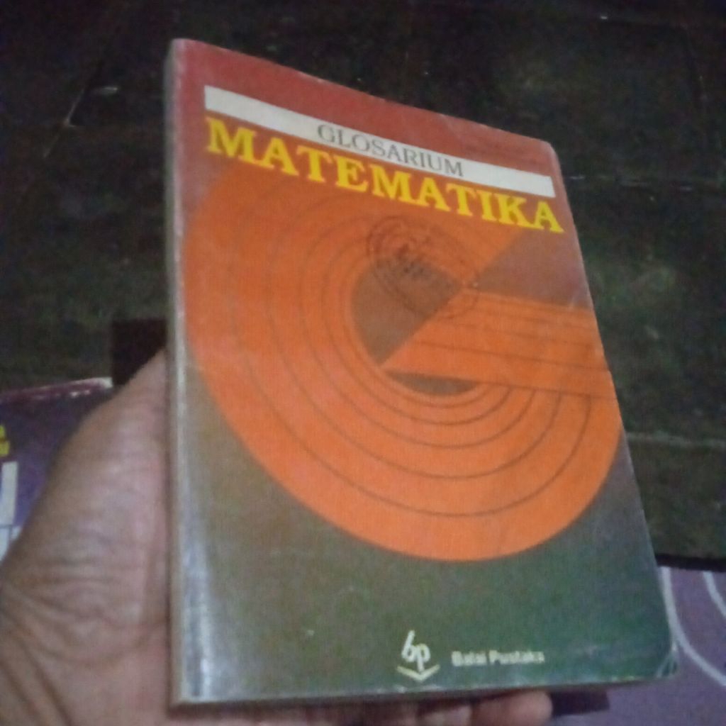 buku Balai Pustaka, Glosarium Matematika, buku original jadul