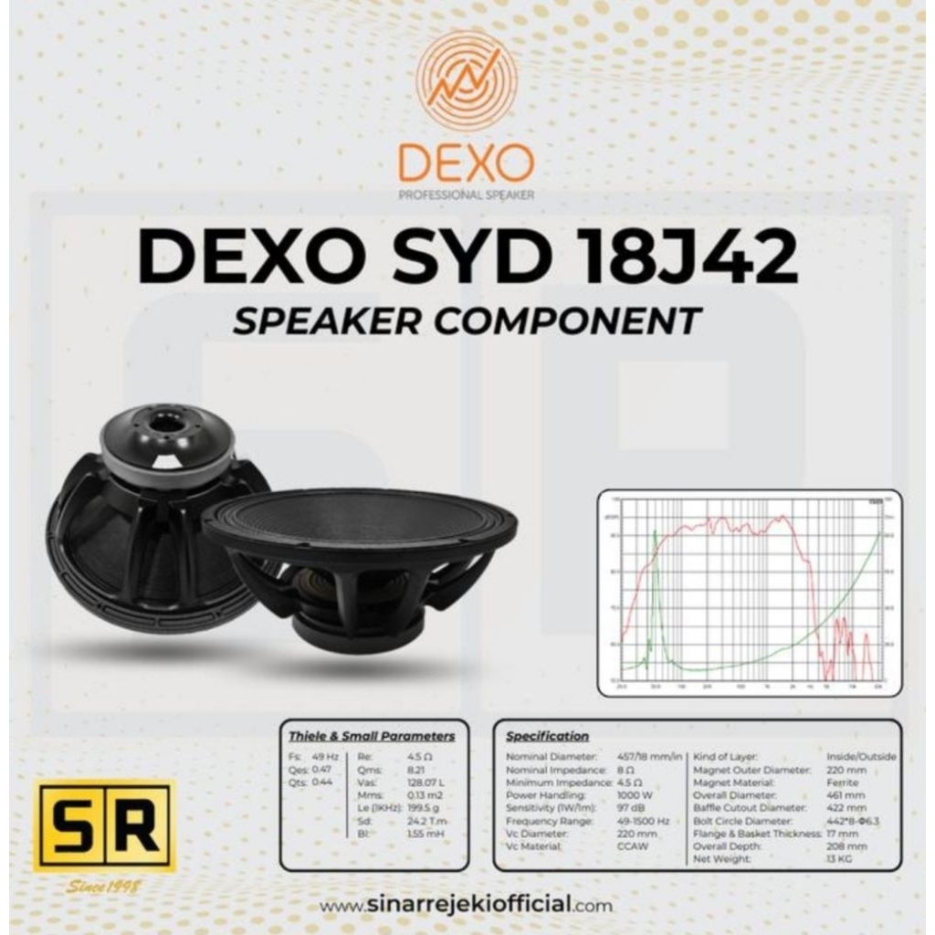 Speaker DEXO SYD 18J42 18 in