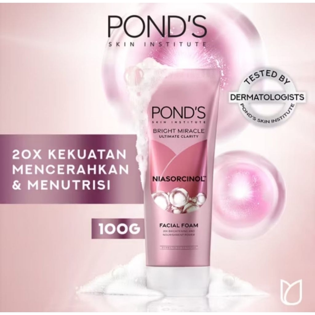 Ponds Bright Miracle Niasorcinol Facial Foam Sabun Cuci Muka Pink