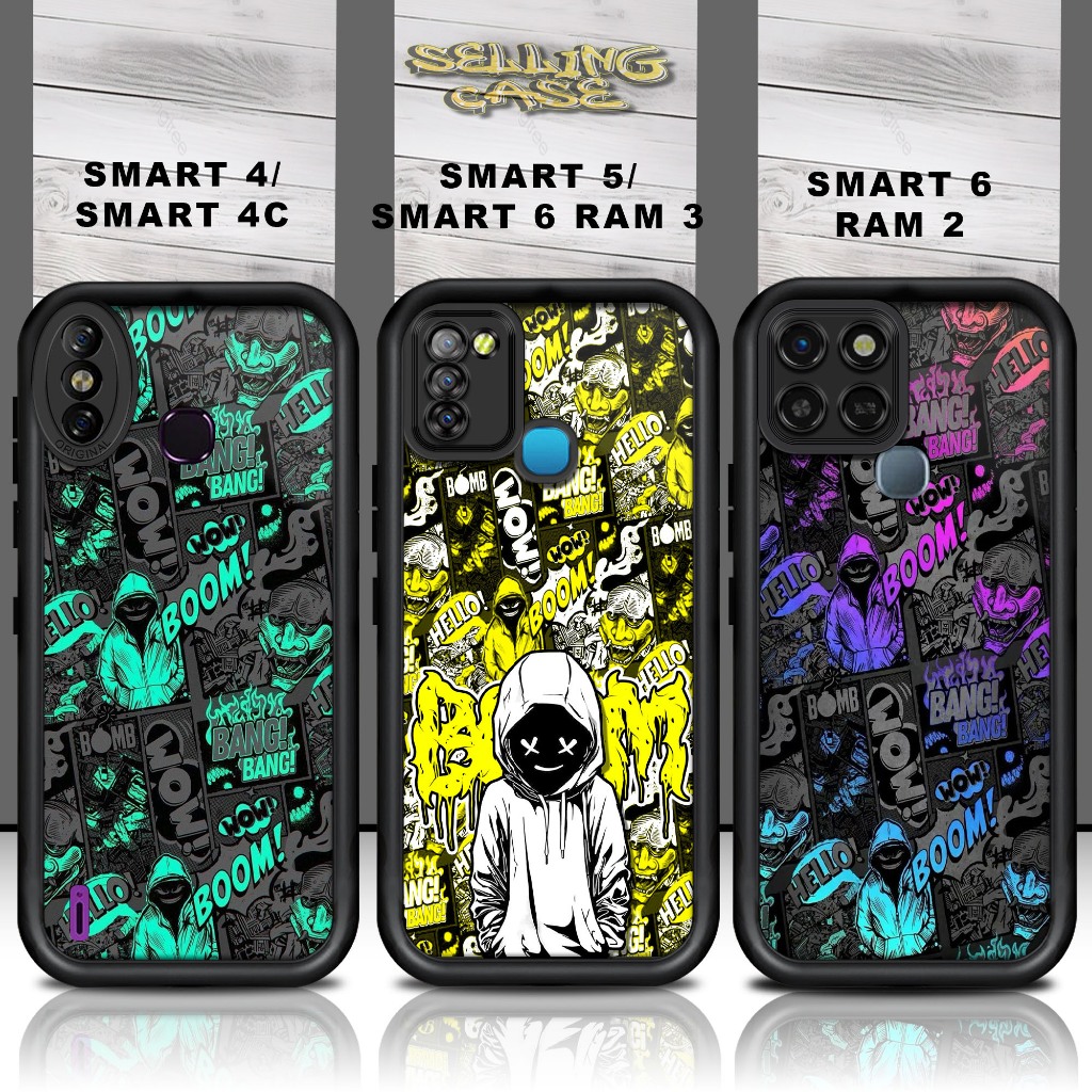 Casing Hp For INFINIX SMART 4 / 4C /5 / 6 RAM3 / 6 RAM2 Case Handphone Bahan Silicon Glossy Camera P
