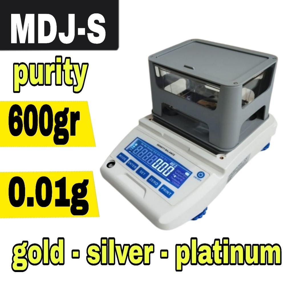 density balance gold mdj-s 600gr x 0.01gr purity meter tester balance gold timbangan pengukur uji ke