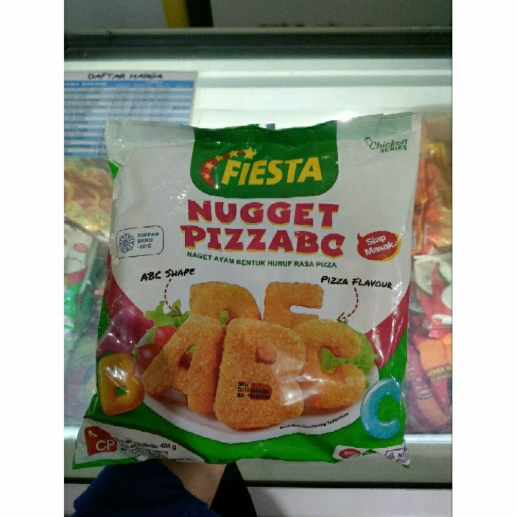 Fiesta Nugget Pizza ABC 400 gram Fiesta PizzABC Naget Ayam Rasa Pizza 400gram Fiesta Chicken Nugget