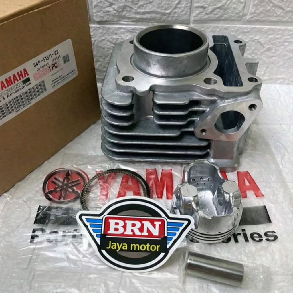 Blok Seher + Piston Kit Yamaha Original 115cc | Mio J Mio GT Mio Soul GT | BRN Jaya Motor