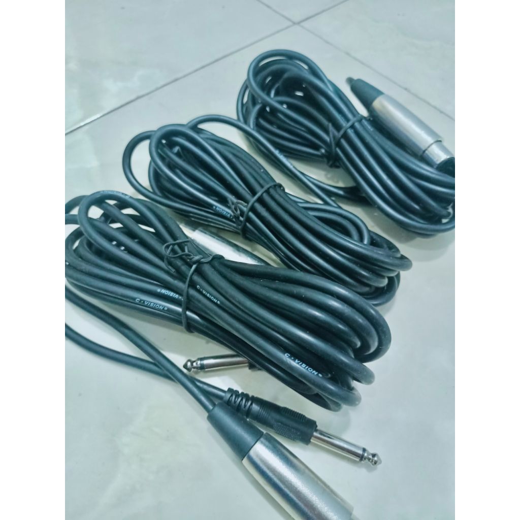 kabel microphone 1paket 3 roll harga grosir