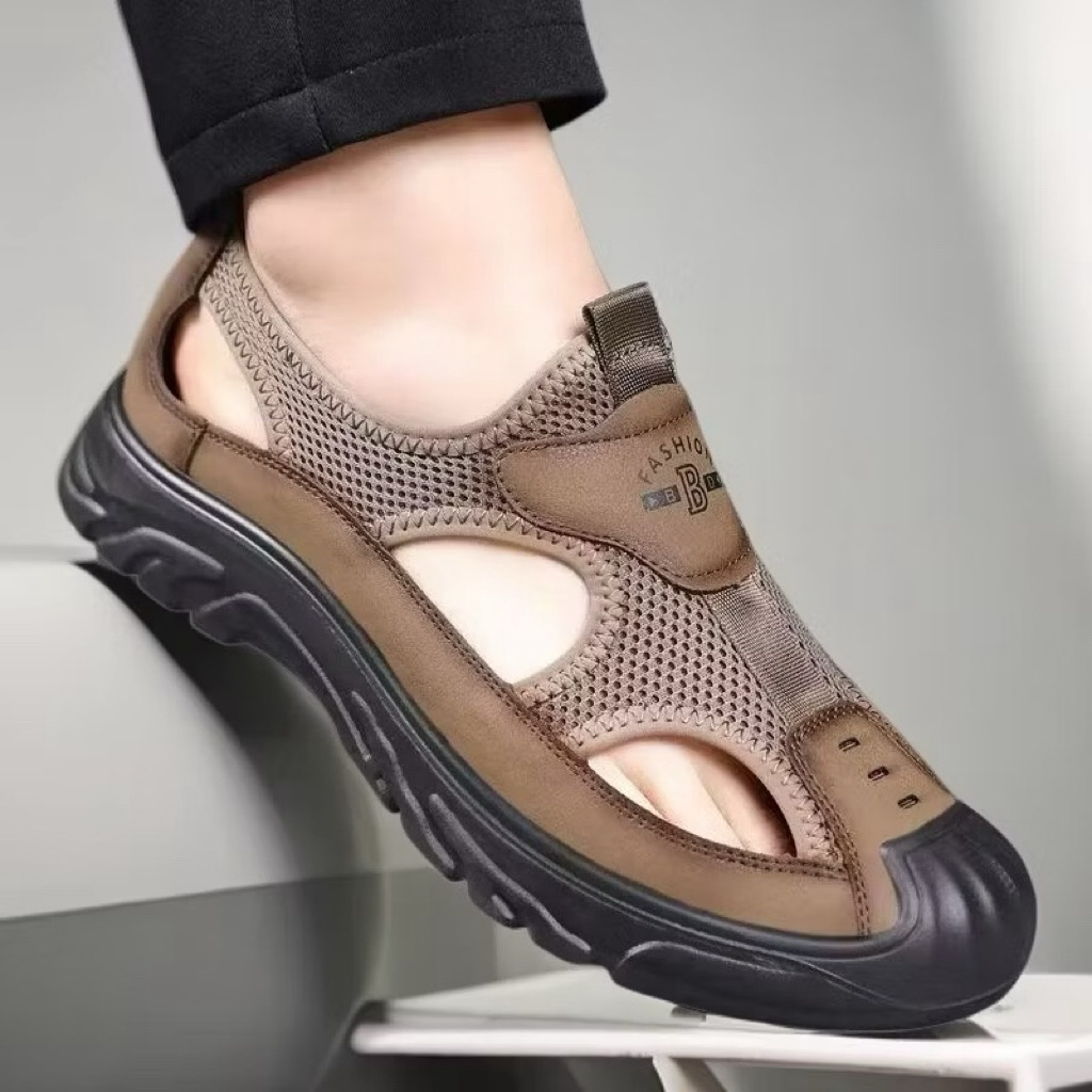 JAVEN QUALITY Sepatu Slip On Pria B-1 Sepatu Cowok Kulit Anti Licin Tahan Air Sneakers Lofer Pantove