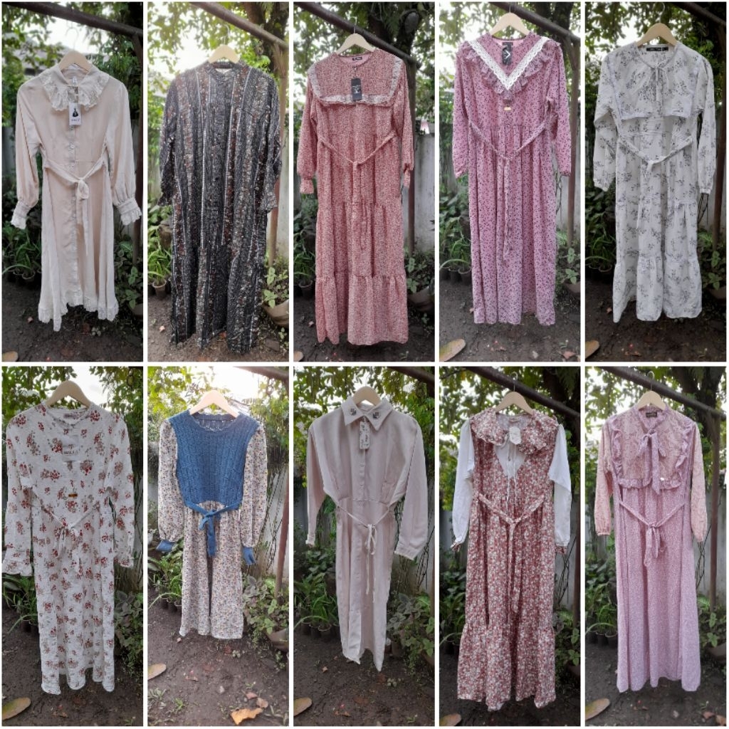 CUCI GUDANG OBRAL NEW baju lebaran gamis/dress/midi