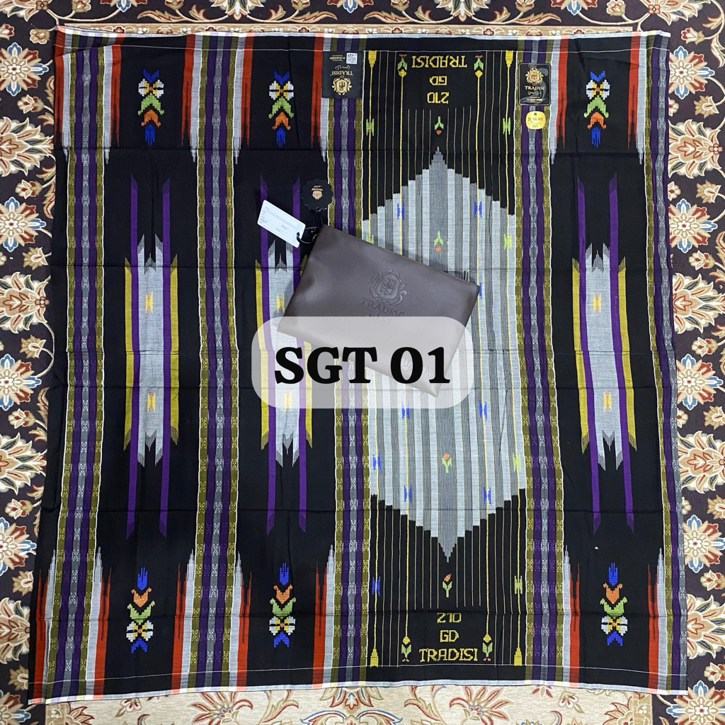 Sarung Tenun Gajah Duduk Tradisi - Luxury Emedald SGT – Songket Gunung Timbul (Gold Class)