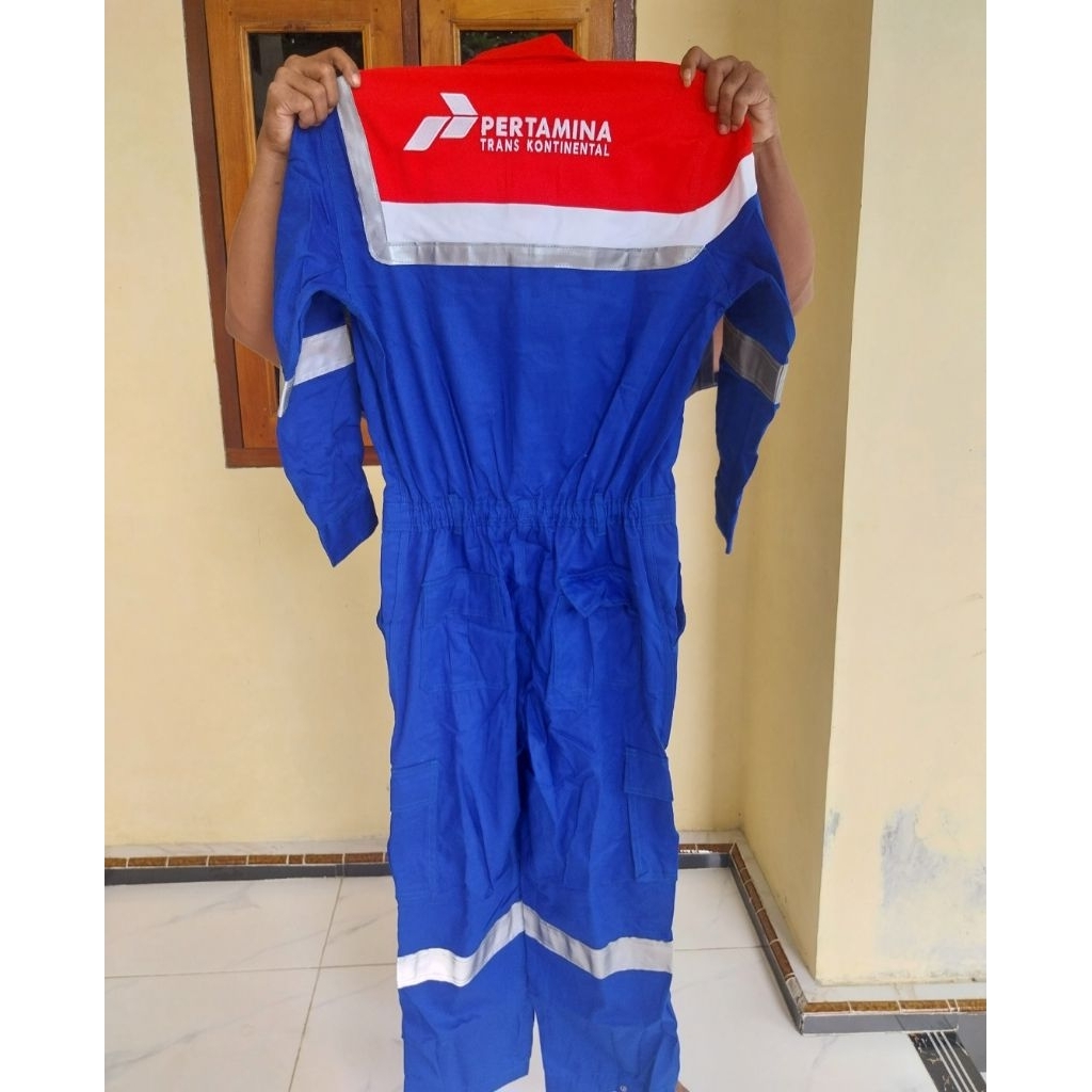 Wearpack Pertamina Defender Ultra Coveroll BR-FLAME Shield Original