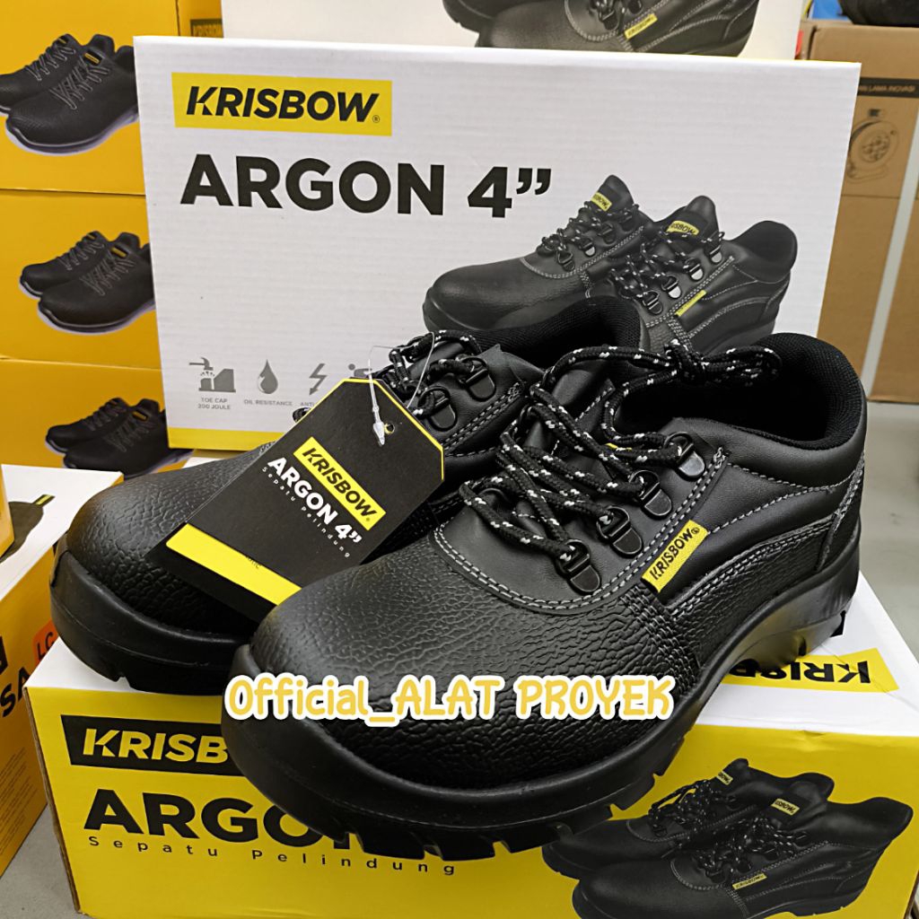 Sepatu Safety Krisbow ARGON 4" || Safety Shoes Krisbow ARGON 4" ||   Sepatu Safety  Krisbow ARGON