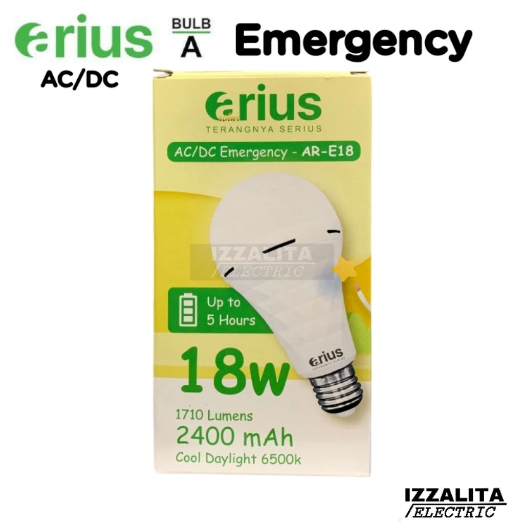 ARIUS EMERGENCY 12W LAMPU LED EMERGENCY 18 WATT EMERGENCY LED 18WATT