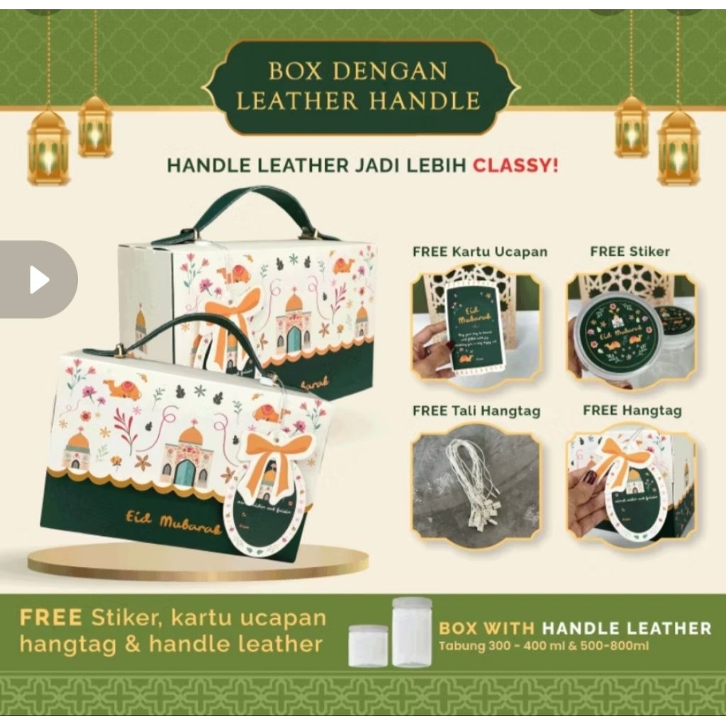 Box Hampers Lebaran isi 2 Toples