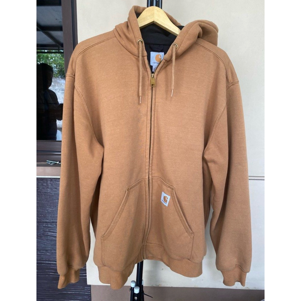 Carhartt Zip Hoodie Light Brown Authentic