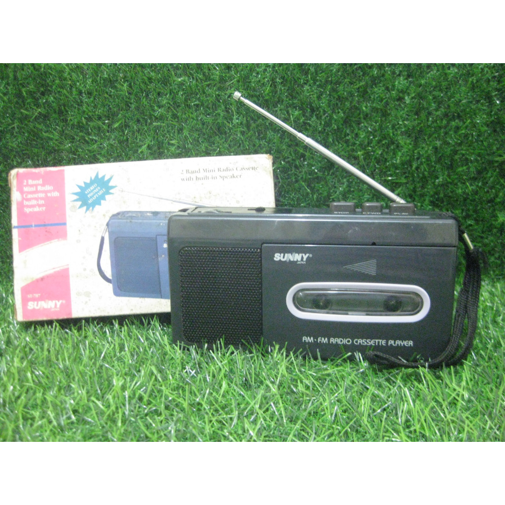 Walkman Sunny Japan ST-787 Pemutar Radio kaset siap pakai
