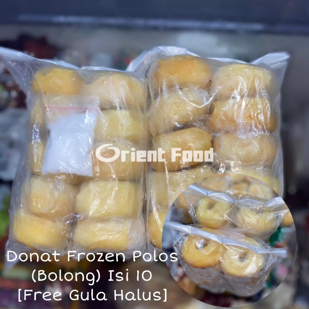 Donut Kentang Polos Gula, Coklat, Keju isi 10bj Donat Frozen