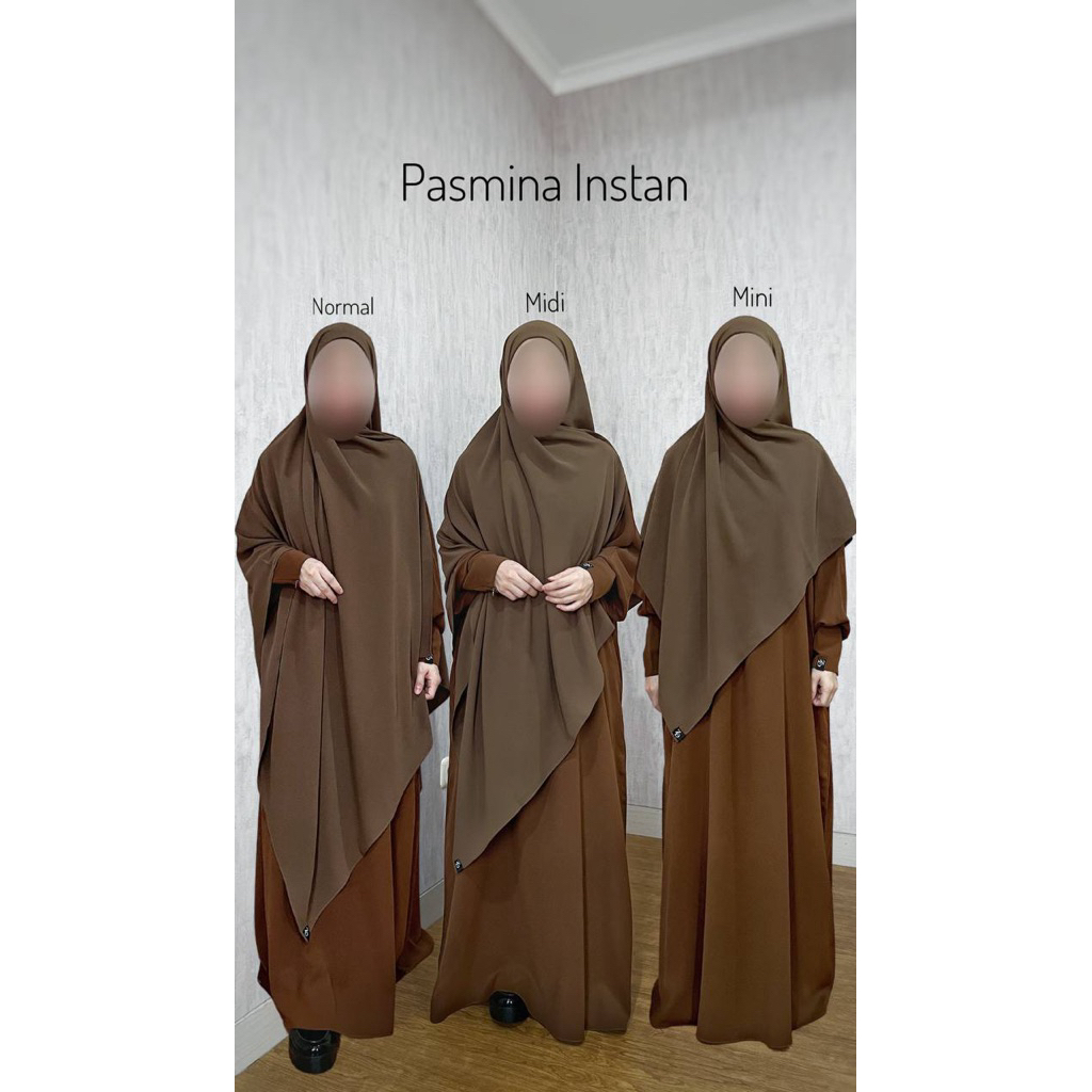 Preloved Pashmina Instan bahan Mazen by Zidni